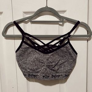Grey Sports Bra